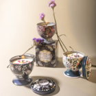 Goblet with dried flower scented candle (can be made into a gift box)