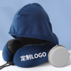 Hooded neck-protecting U-shaped pillow