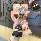 Rotatable Badminton Stress-Relief Keychain