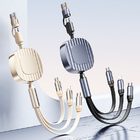 Customization140W 2-in-1-to-3 Retractable Fast Charging Data CableCorporate Gifts