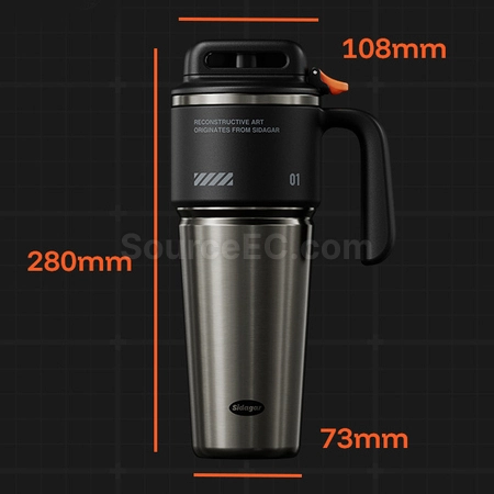 Customization Push-open Car-mounted Insulated Cup for Cold and Heat Preservation Corporate Gifts