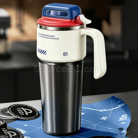 Customization Push-open Car-mounted Insulated Cup for Cold and Heat Preservation Corporate Gifts